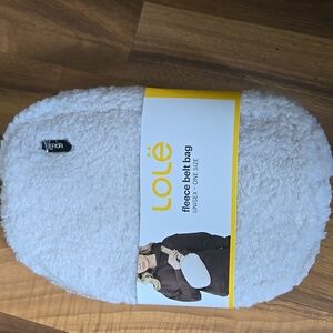 Lolë Cream Colored Fleece Belt Bag
